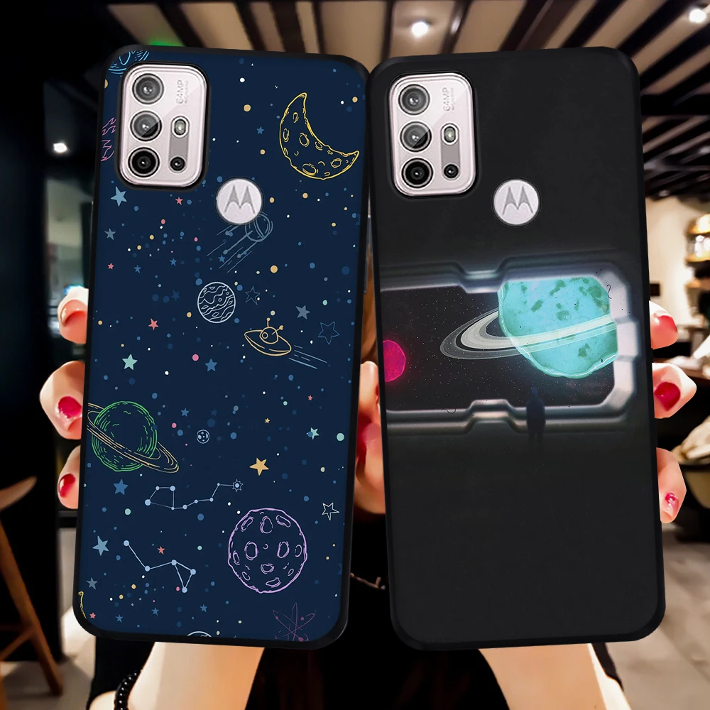 

Cosmic Planets Case for Motorola Moto G10 G30 G20 E30 G50 5G G60S G60 G100 G8 G9 E7 E6 Power Plus Play Silicone Soft Cover