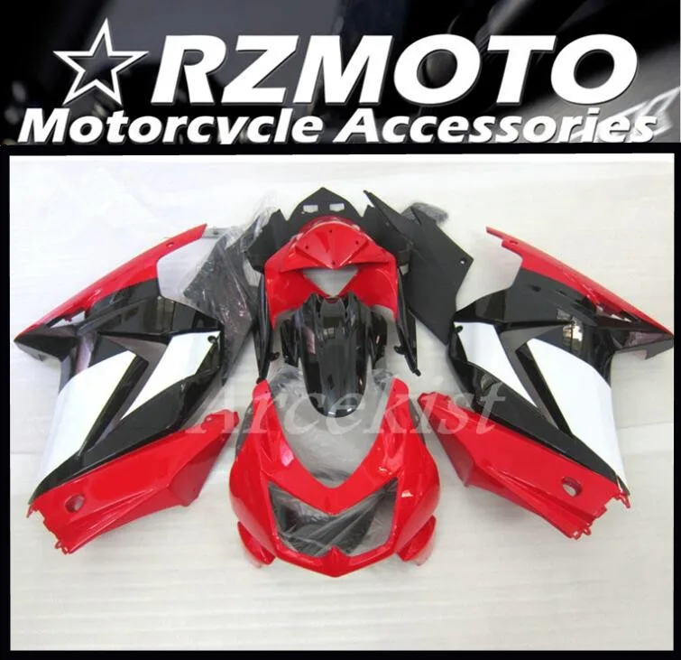 

Комплект обтекателей из АБС-пластика, 4 подарка, подходит для Kawasaki Ninja EX250 ZX250R 08 09 10 11 12 13 14 250, комплект кузова красного и белого цвета