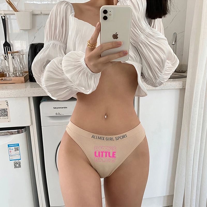 

DADDY'S Small FK TOY сексуальное нижнее белье с принтом для женщин нижнее белье трусики для девушек сексуальная одежда спортивное бесшовное нижнее ...