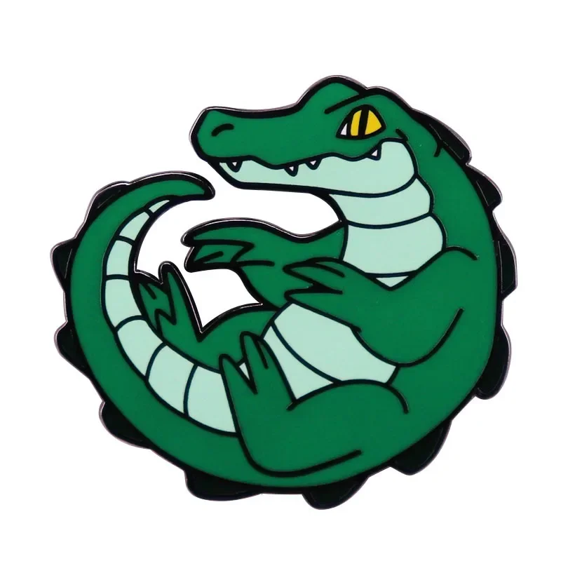 

Crocodile Cartoon Metal Enamel Clothes Hat Bag Coats Lapel Badge Brooch Pin