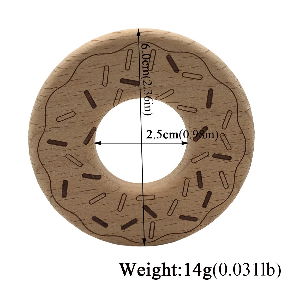 ABCPICK деревянные Буковые пончики DIY цепочка для пустышки аксессуары подвесок
