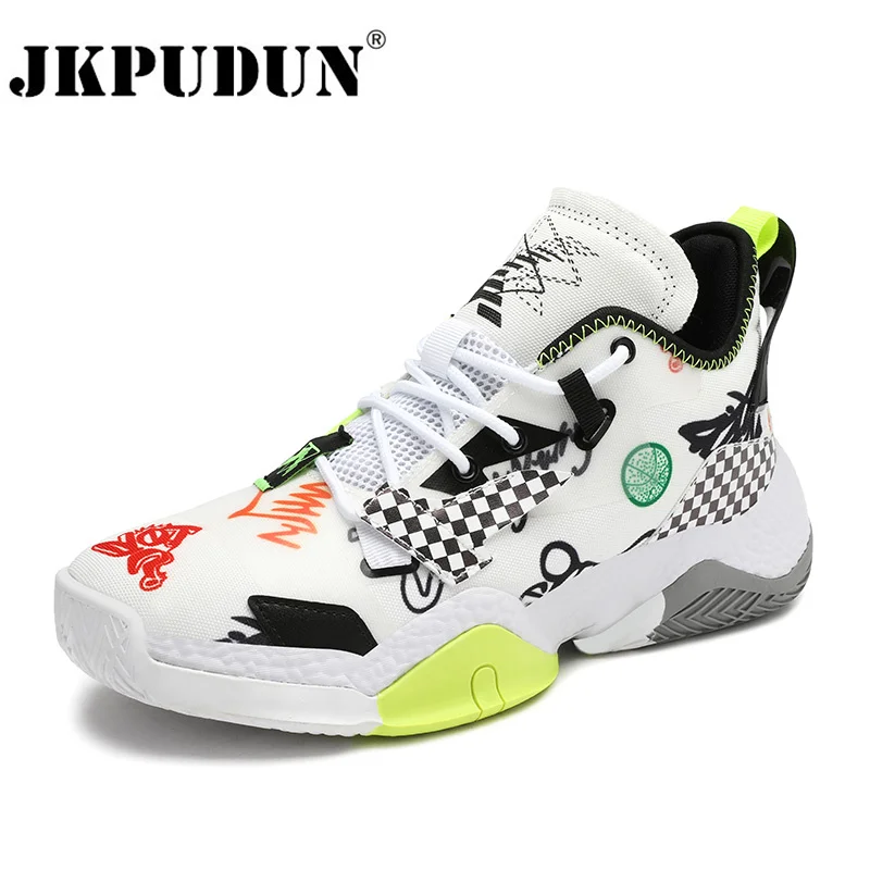 

Fashion Men Basketball Shoes Couple New Street Basketball Culture Sports Shoes For Men High Quality Competition Rubber Sneakers