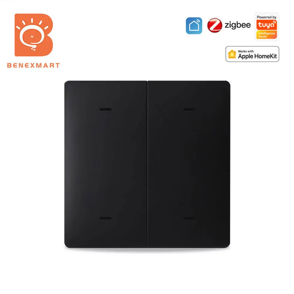 Беспроводной переключатель Benexmart Zigbee 1 2 3 4 gang Control Tuya умный дом оборудование Кнопка черные белые наклейки на стену Беспроводной переключатель Benexmart Zigbee 1 2 3 4 gang Control Tuya умный дом оборудование Кнопка черные белые наклейки на стену