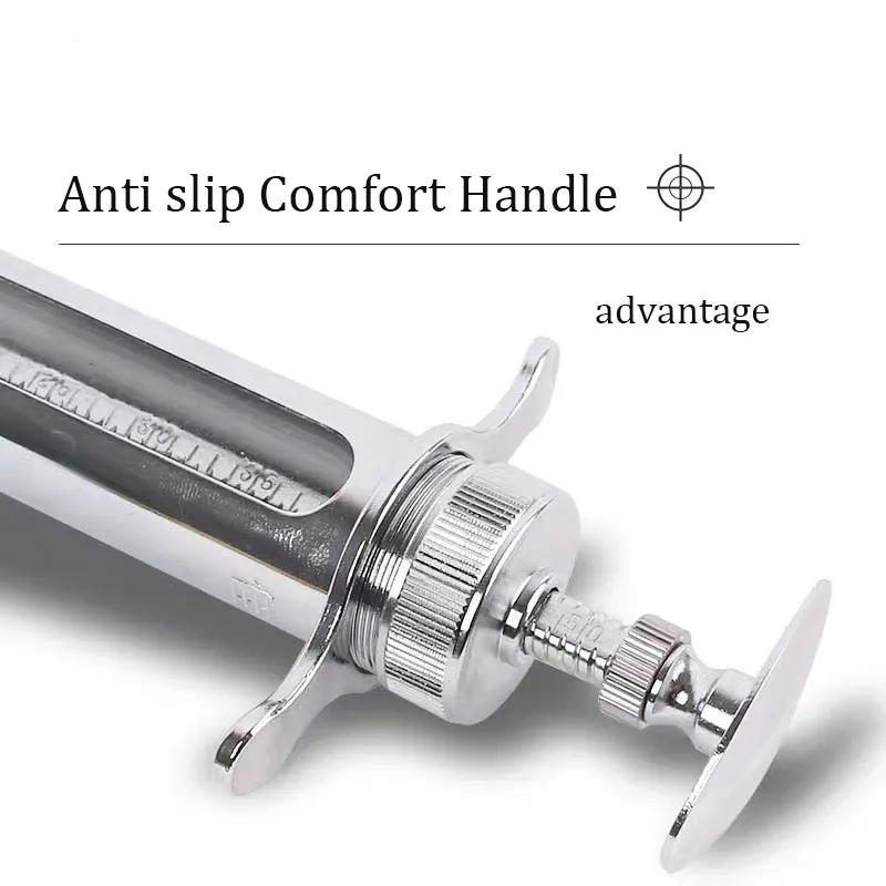 1 шт. многоразовый шприц из нержавеющей стали подкожные ветеринарные шприцы для