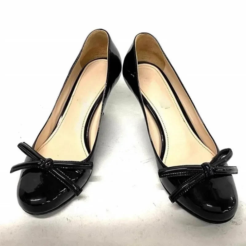 Женская обувь 2024 модные однотонные женские туфли на высоком каблуке с