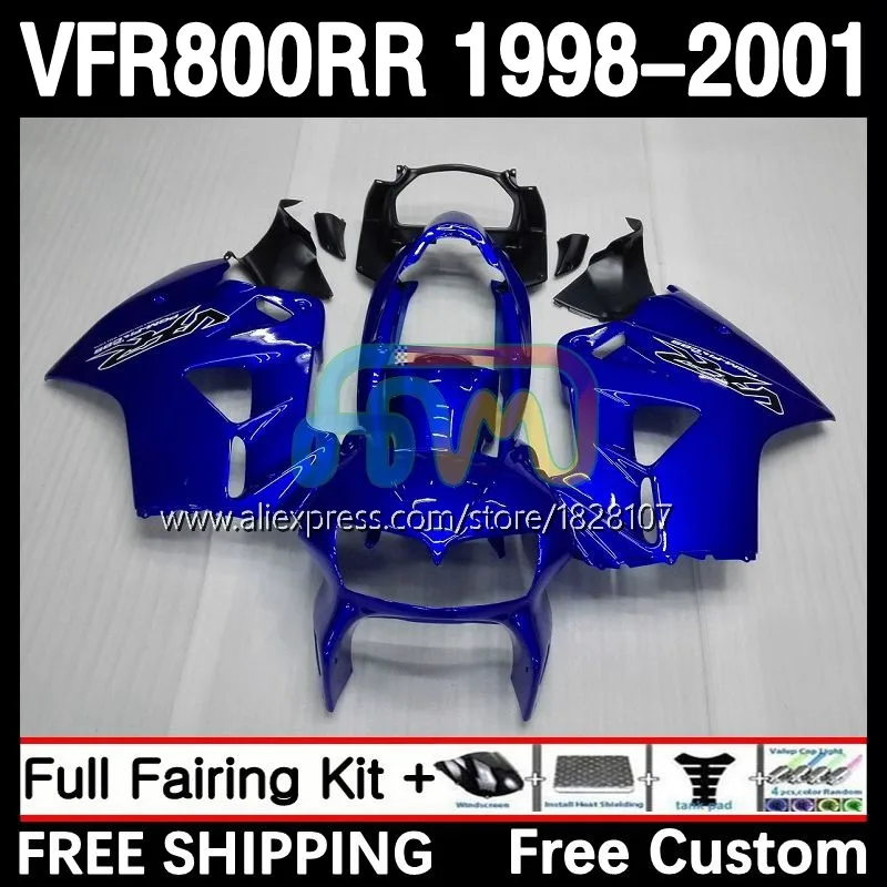 

Обтекатель для HONDA перехватчик VFR800RR VFR глянцевый синий 800RR 800 28No.26 VFR800 RR 98 99 00 01 VFR-800 1998 1999 2000 корпус