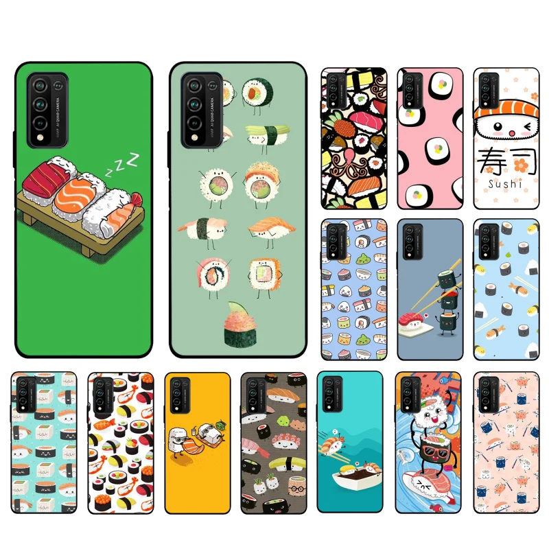 

Food Sushi Phone Case for Huawei Honor 50 10X Lite 20 7A 7C 8X 9X Pro 9A 8A 8S 9S 10i 20S 20lite 7X 10 lite