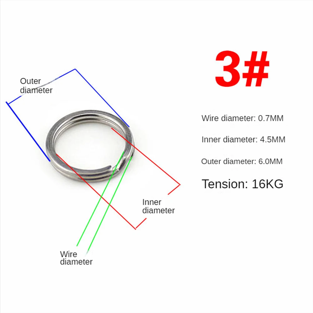 

Rings Lure Steel Ring 20pcs Connecting Ring Fishing Terminal Tackle Stainless Steel Sub-bait Lure For Carp Fishing