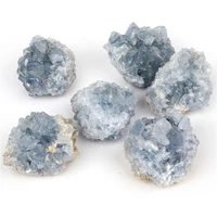 natural celestite geode quartz cluster amethyst crystal specimen healing cluster mineral specimen for home decoration