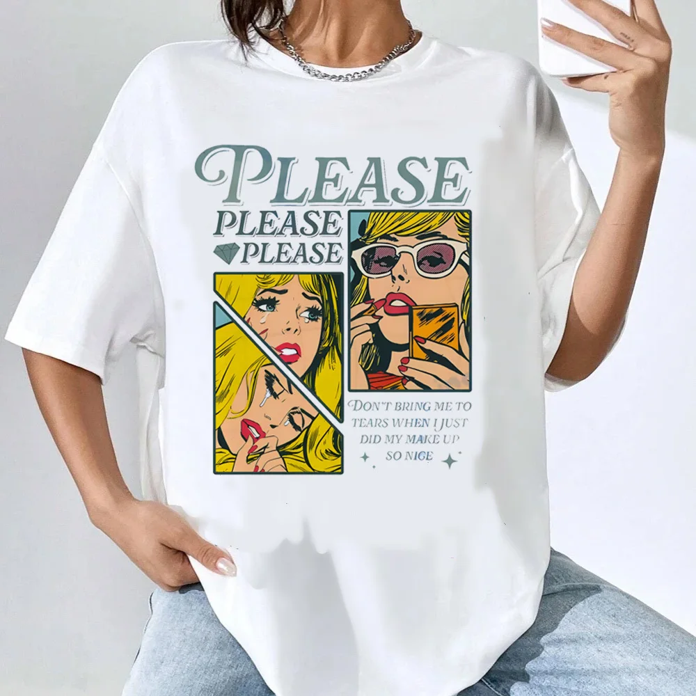 Sabrina Carpenter shirt female Y2k harajuku Retro Pastel Punk t-shirt Grunge korean clothes Comfortable Classic