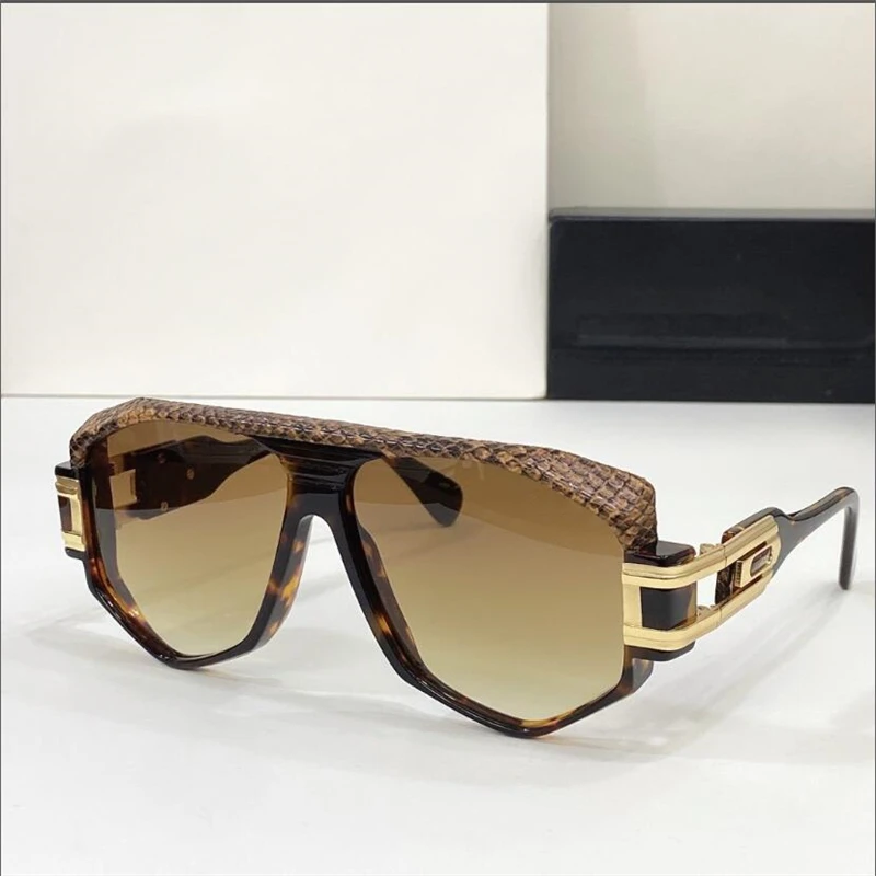 Acetate snakeskin frame sunglasses for women  Brand luxury glasses large frame large size quality shading mirror casual