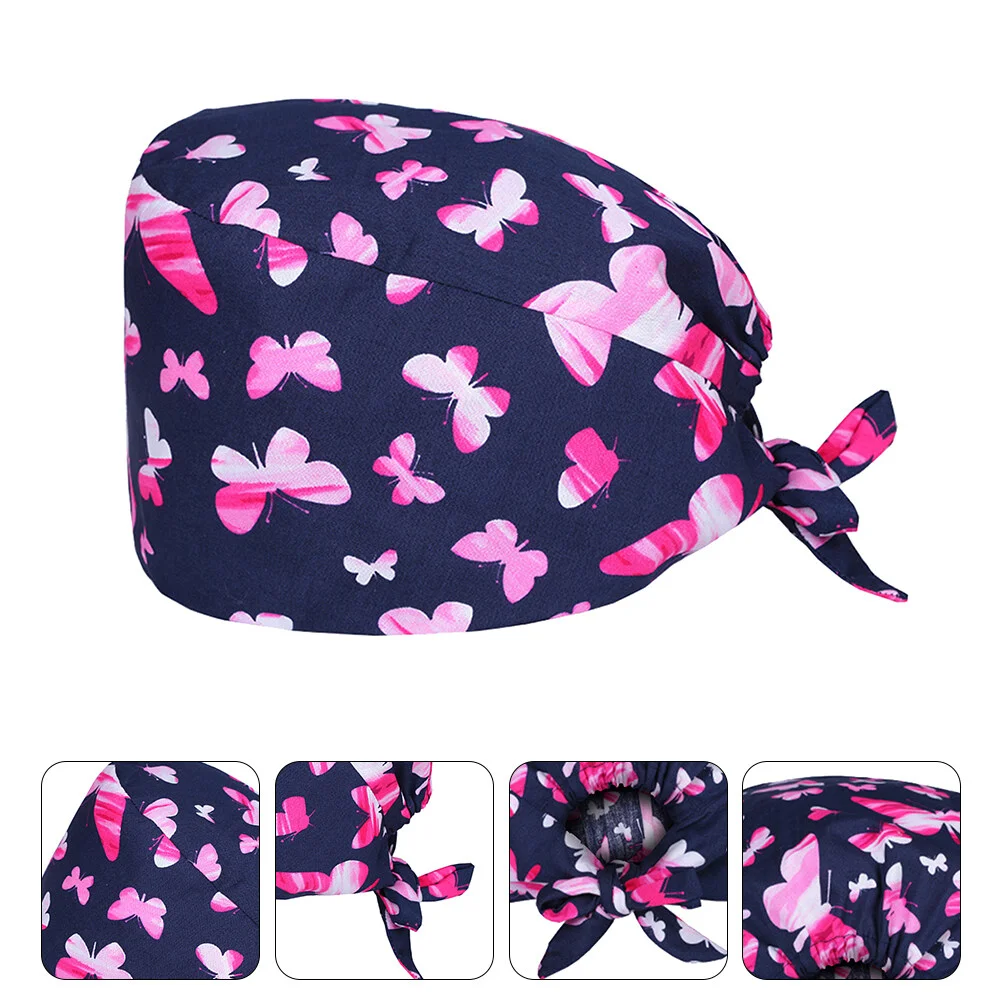 

Шапочка с эффектом потертости шапочка для медсестры шапочка для хирургов шапочка для конского хвоста многоразовая Бесплатная