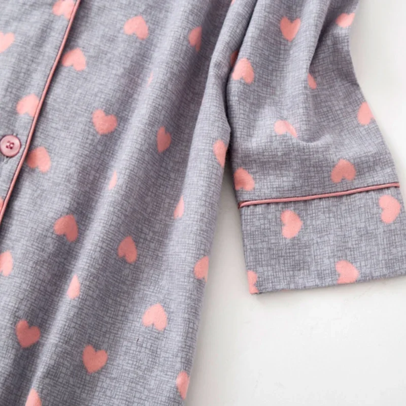 Осенне-зимние ночные рубашки для женщин хлопковая фланелевая длинная рубашка