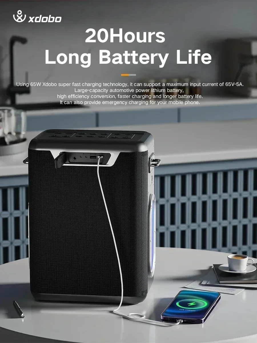 Xdobo Sinoband 300 машина с микрофоном Вт тяжелый сабвуфер высокого качества портативный