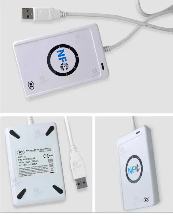 ACR122U 13 56 МГц USB-порт устройство считывания и записи смарт-карт Rfid
