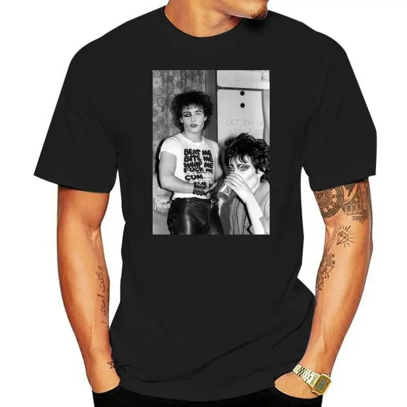 

MENS ADAM ANT AND SIOUXSIE (AND THE BANSHEES) T SHIRT IN WHITE