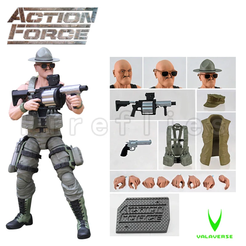 1/12 6 дюймов Valaverse Action Force Фигурка Wave 2 SGT Аниме Модель для подарка
