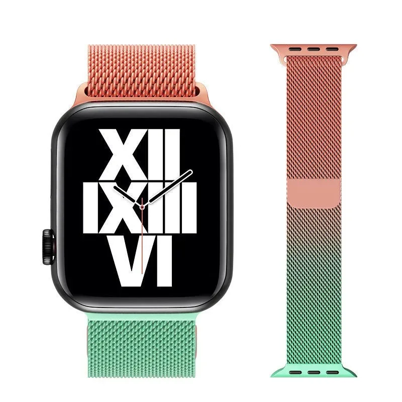 

Ремешок магнитный для Apple watch Band 44 мм 40 мм 45 мм 41 мм 42 мм 38 мм, браслет из нержавеющей стали для iWatch Series 3 4 5 6 se 7