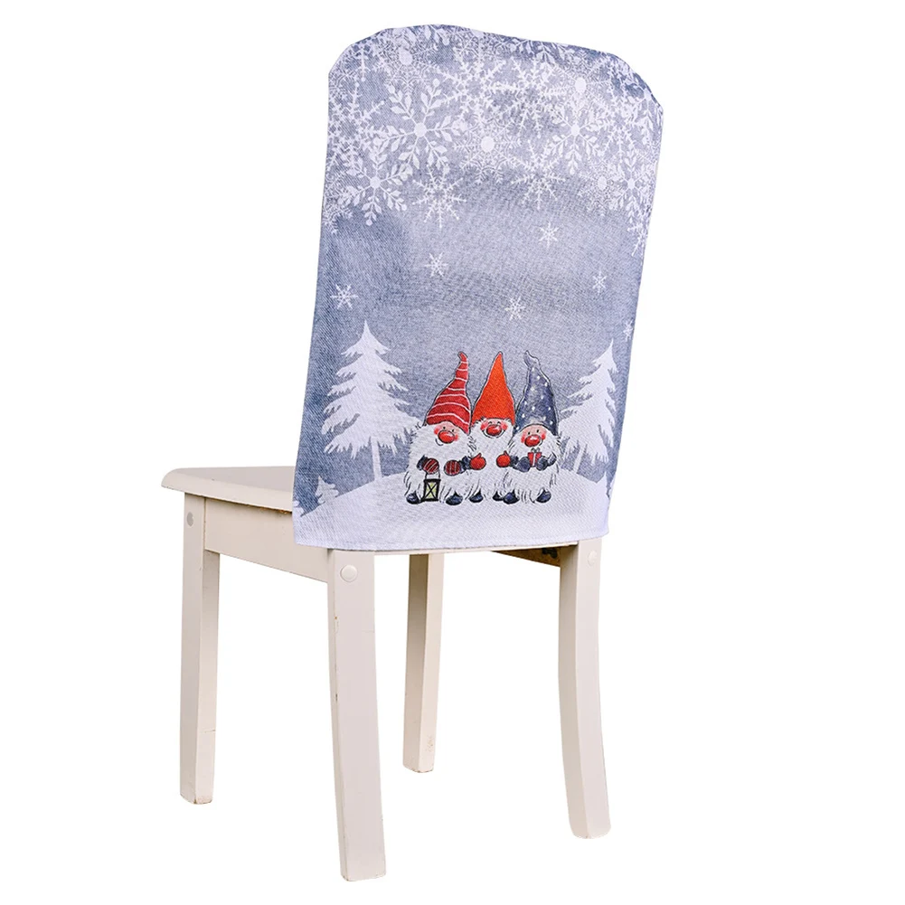 

Protect Chair From Stain Chair Cover Christmas Banquet Ceremony Christmas Cloth Dining Room Flannel Home Linen Bedroom Decorate