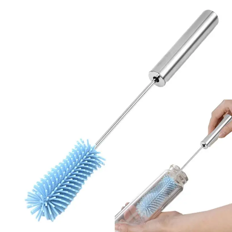 

Bottle Cleaner Brush Reusable Long Handle Bottle Cleaner Rotating Brush Cleaner Tools With Long Handle For Insulated Bottles