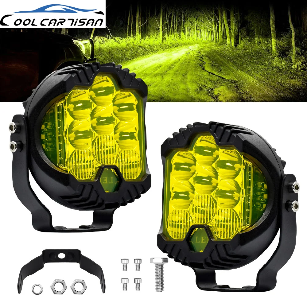 Светодиодная поисковая панель 3 дюйма 120 Вт для внедорожников Volvo Jeep 4x4 12 В 24