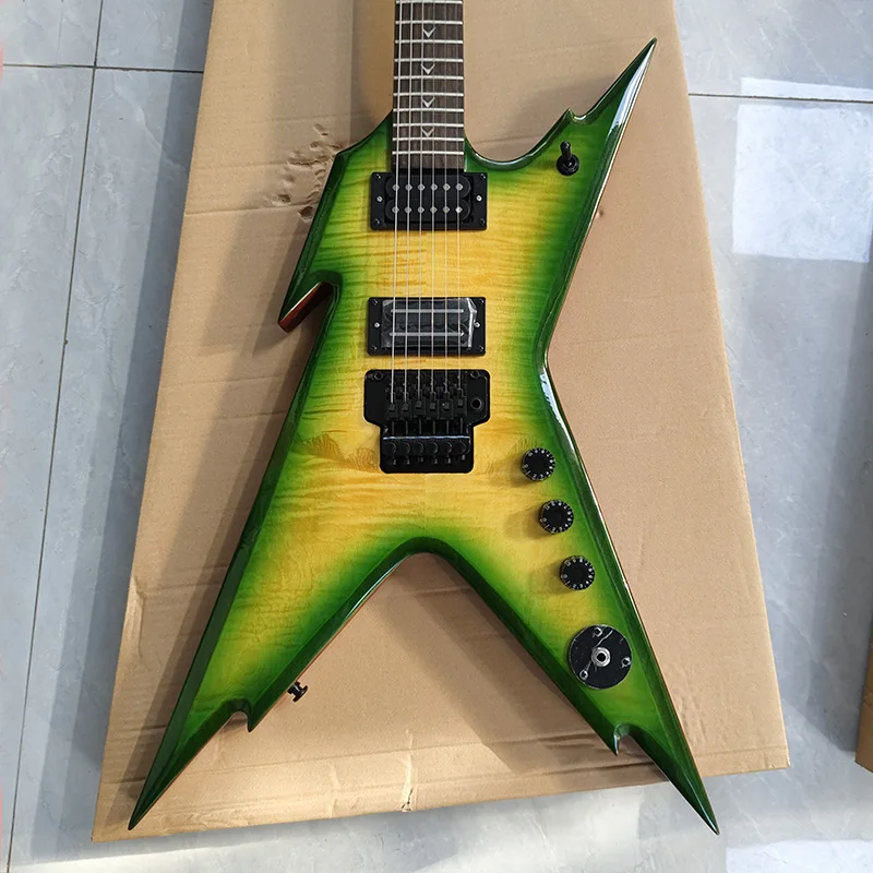 Электрогитара Dean Dimebag с пламенным кленовым топом горячая распродажа бесплатная