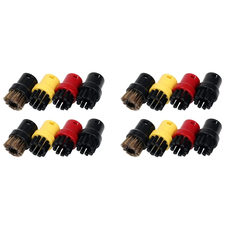 

16Pcs Nylon + Brass Wire Brush, Steam Cleaning Nozzles For Karcher SC1 SC2 SC3 SC4 SC5 SC7 CTK1 Steam Cleaner