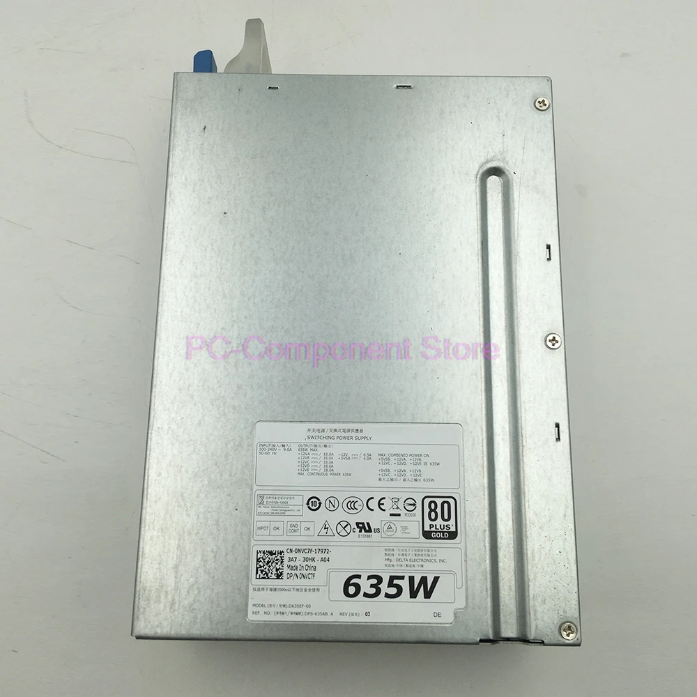 D635EF-00 для Dell T5600 T3600 635W источник питания рабочей станции NVC7F полностью