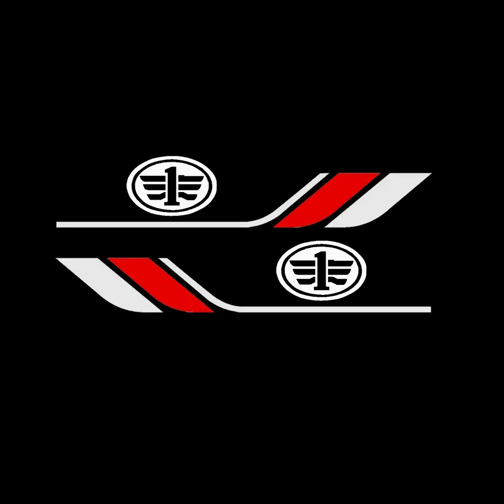 

2X автомобильная боковая полоса, наклейка на зеркало заднего вида, виниловая наклейка для FAW Besturn T99 T77 Hongqi H9 HS5 HS7 HS9 HS3, аксессуары