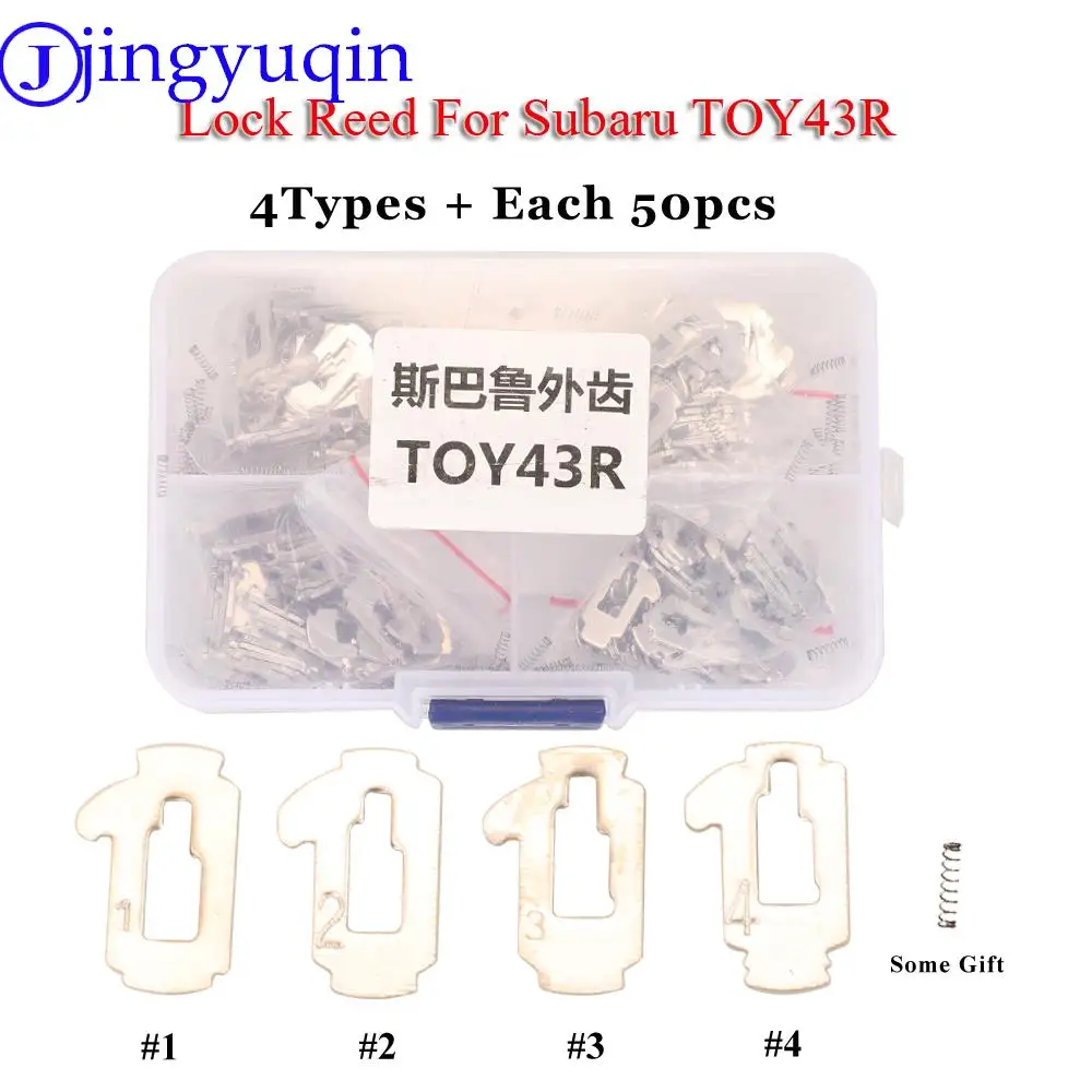 

jingyuqin 200PCS/set Lock Reed Plates TOY43R For Subaru Repair Kits Locksmith Car Key Tools 4 Types Each 50pcs Repair Kits