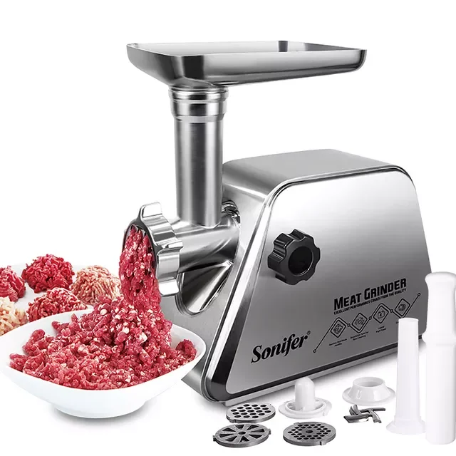 

Electric Meat Grinders Stainless Steel Heavy Duty Mincer Sausage Stuffer Food Processor Home Appliances Kitchen Chopper