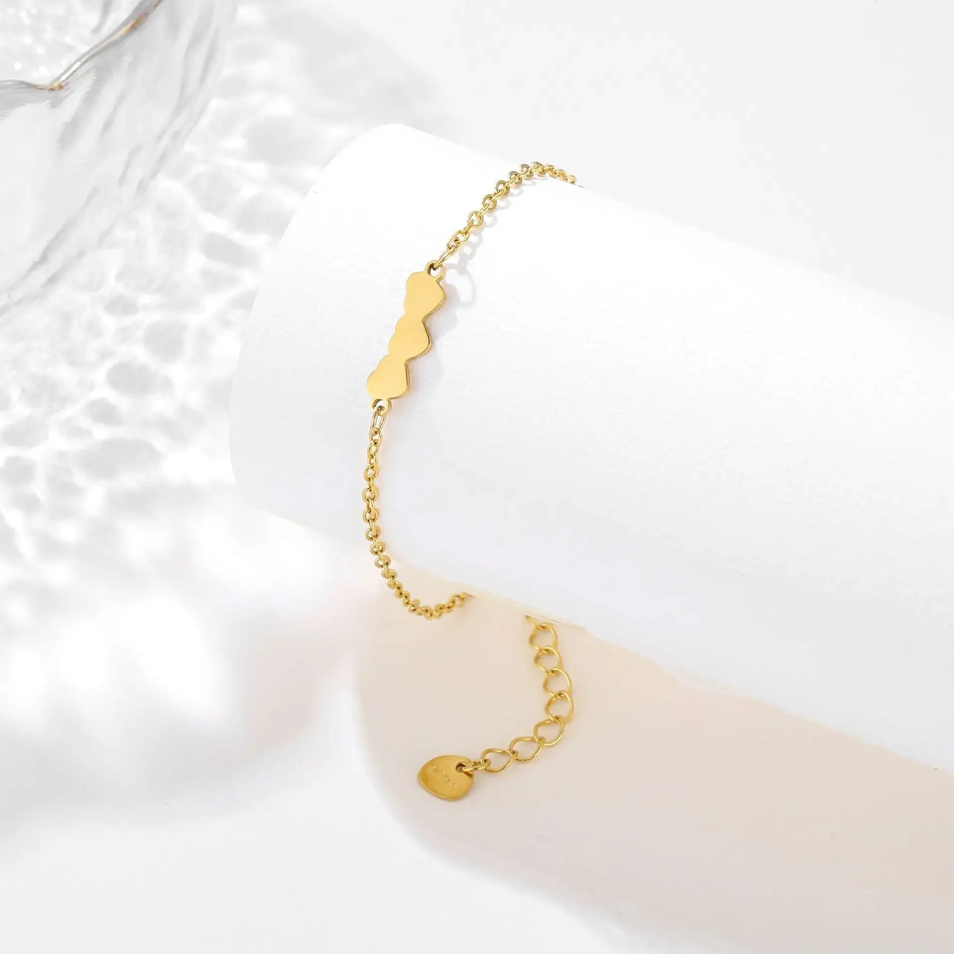 Минималистичный браслет в форме сердца из нержавеющей стали женский титановой