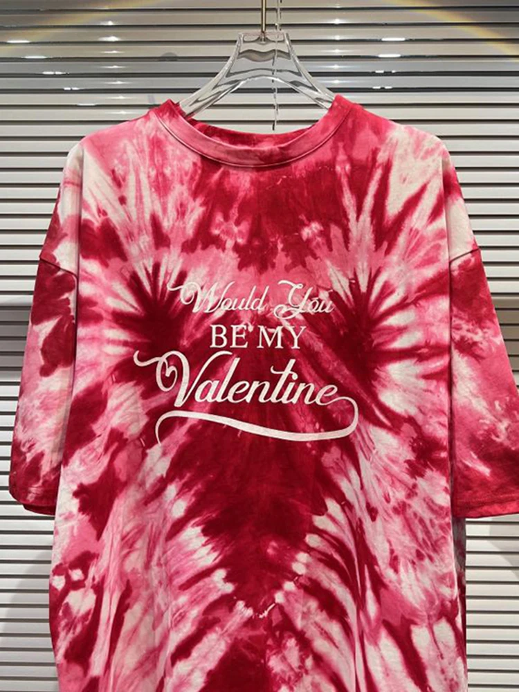 2022 летние дизайнерские футболки для женщин с надписями цвета красный черный