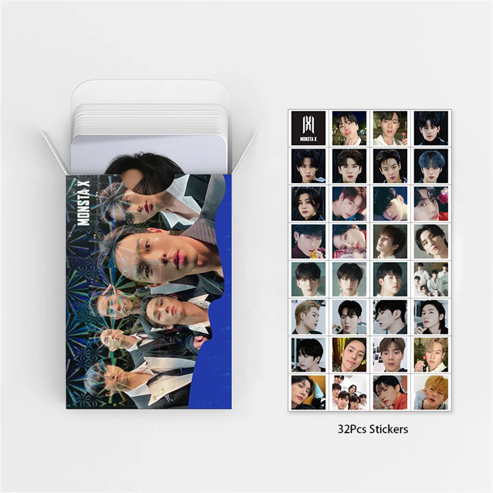 91 шт./кор. MONSTA X Day After альбом ломо-карты наклейки MINHYNK JOOHEON HYUNGWON I.M глянцевая пленка
