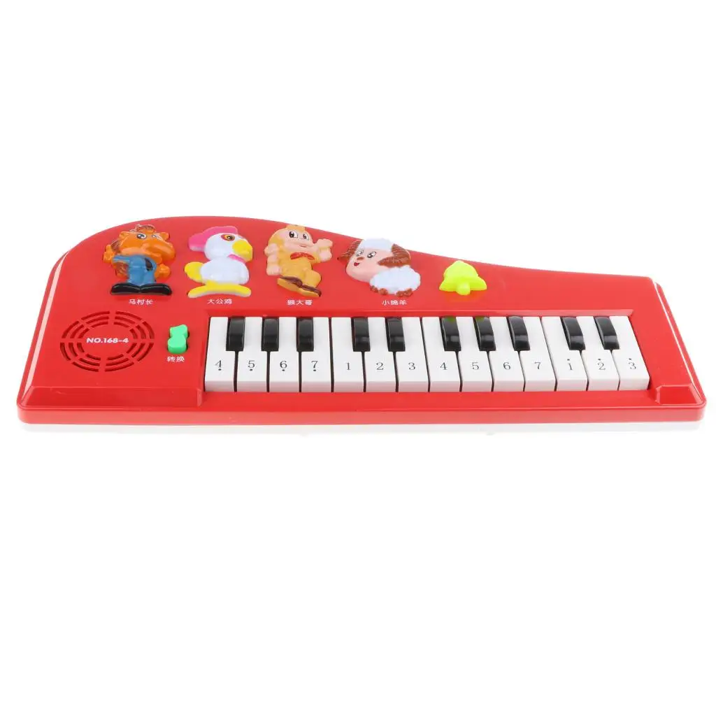 

Lovely Animal Music Toys Piano with 2 Modes, 4 Animal Sounds