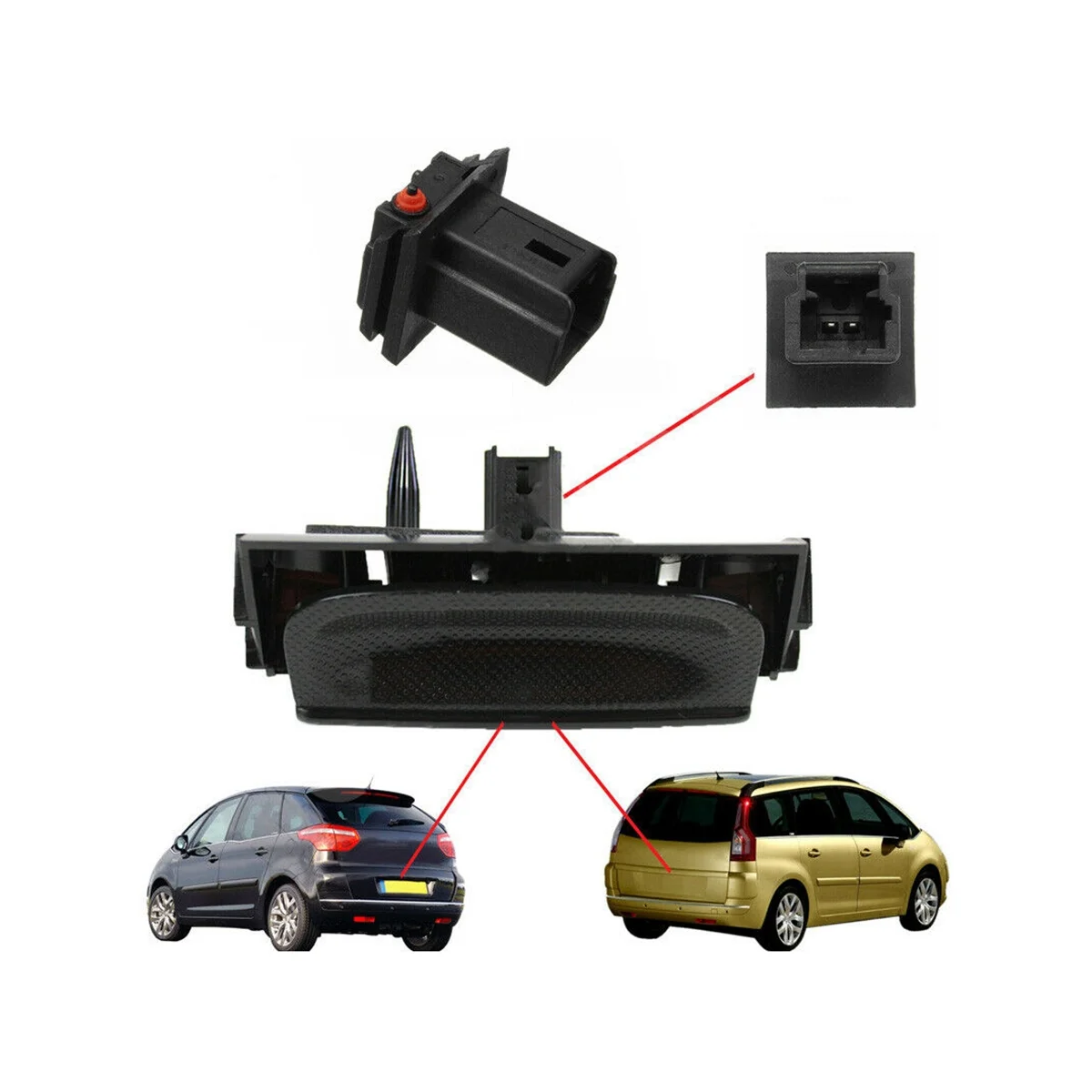 Внешний модуль ручки багажника для Citroen C4 GRAND PICASSO 2006-2013 с мини-переключателем 8726.V7