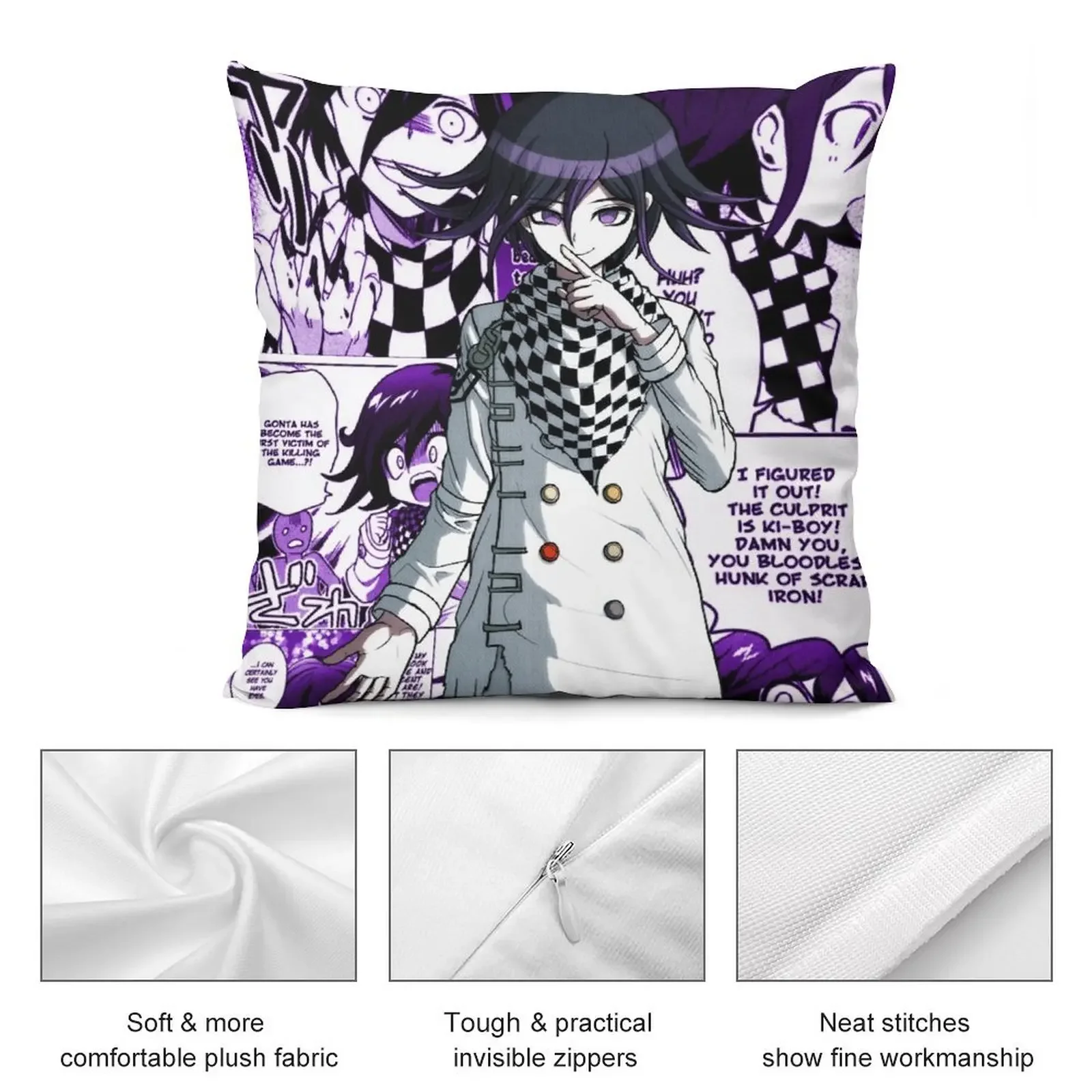 Кочичи Оума Манга Принт (ФИОЛЕТОВЫЙ!!!) Подушки Наволочки для кровати