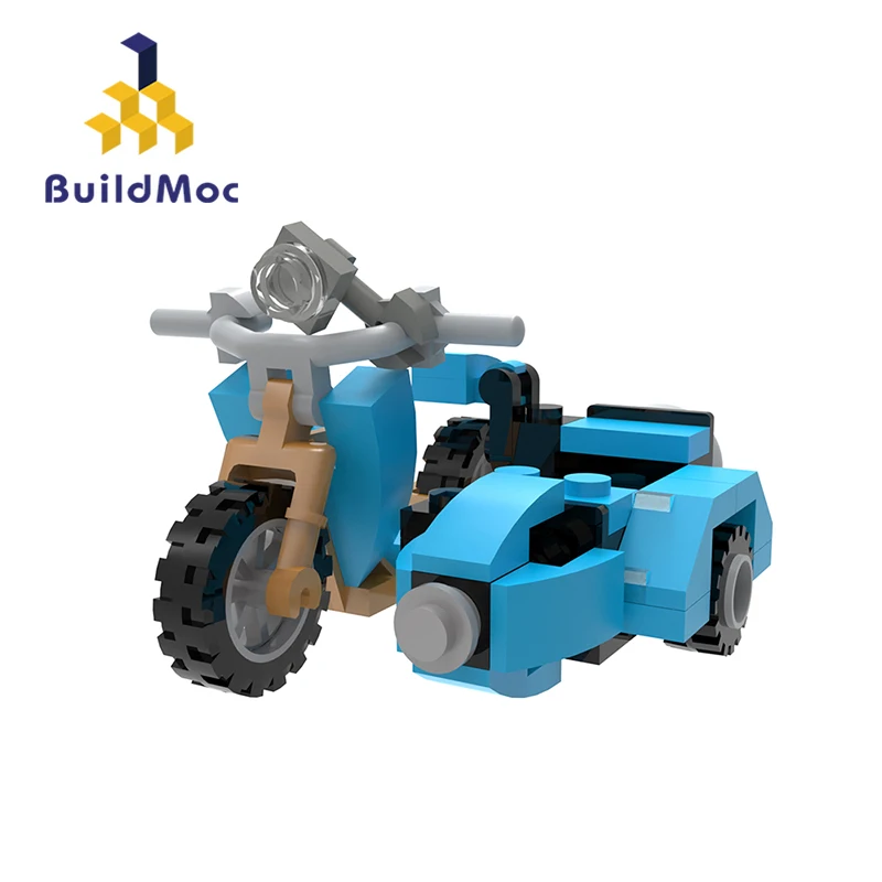 MOC Magic Harry Azur Sidecar Building Blocks Kit Motor Speed Car Bike Castle Brick Model Collection Kids Puzzle Brain Toys Gift