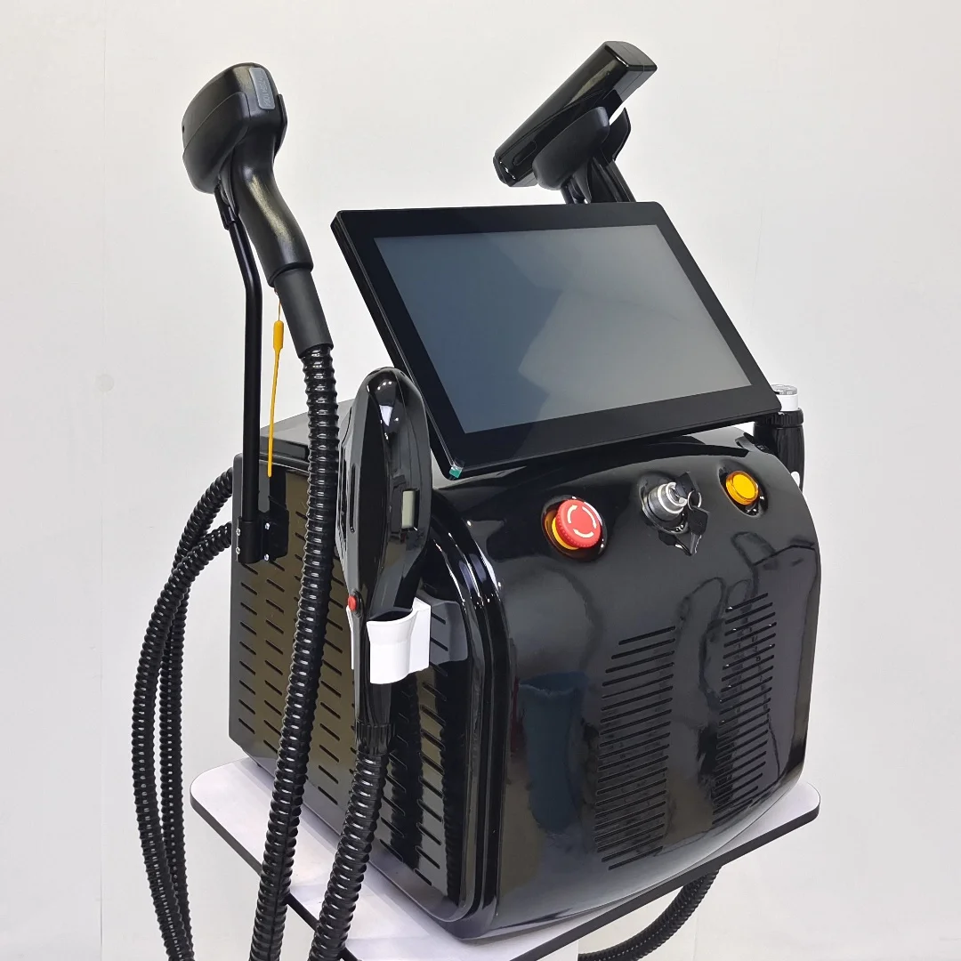 4в1 Сопрано Титан Лед Платиновый Диод 3 Длина Волны Лазер ND:YAG RF IPL OPT Машина