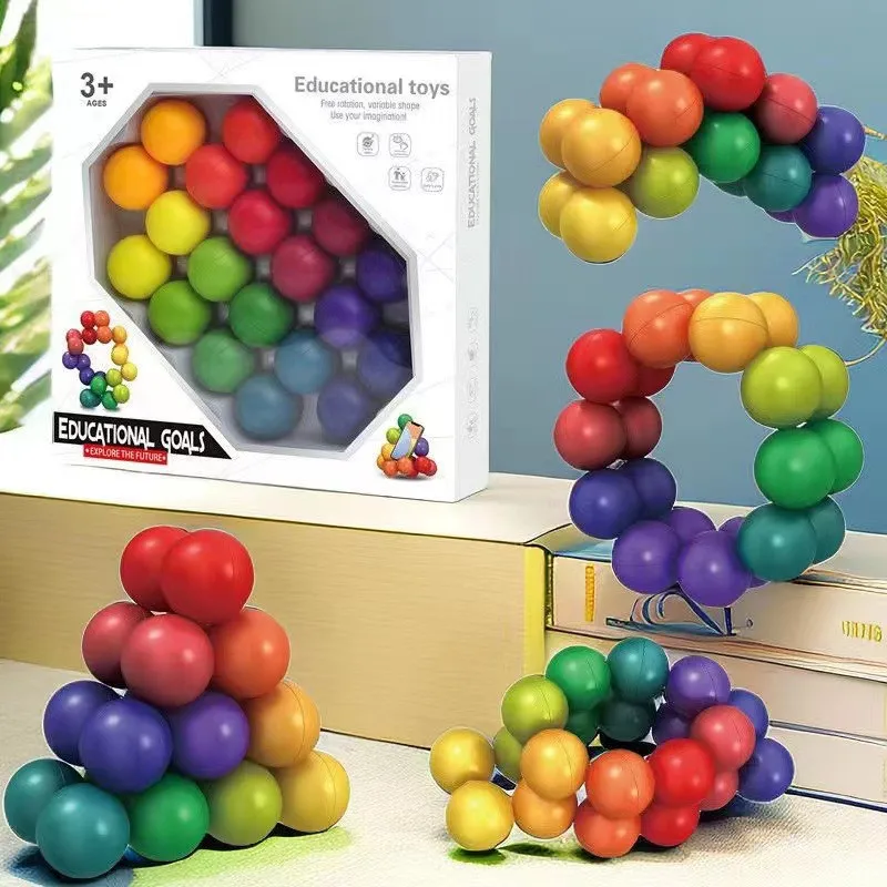 Магнитный кубический шар-головоломка для снятия стресса