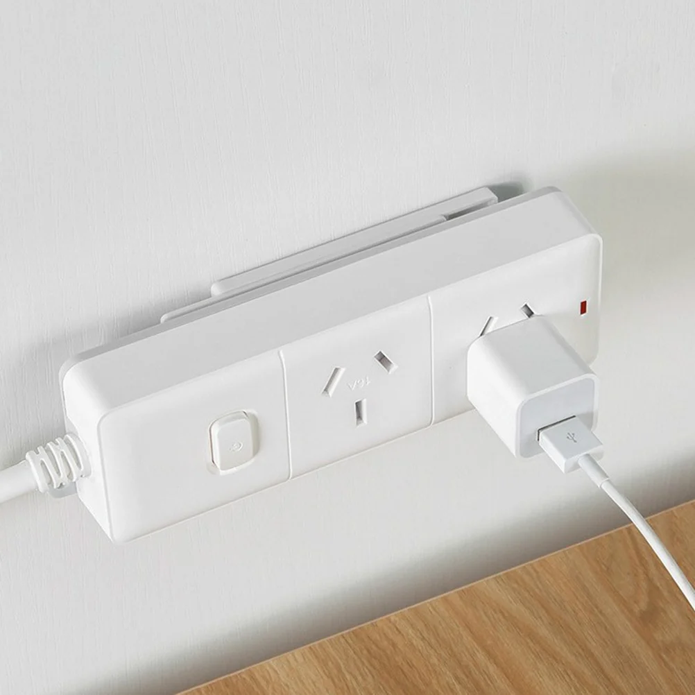 

6 Pcs Socket Hanger Wall Mounted Clothes Rack Protector Patch Panel Hanger Hanger Socket Office USB Power Supply