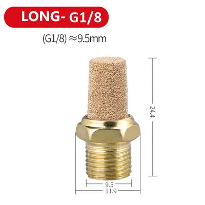 Пневматический глушитель M5 латунный  BSL SLM SLL