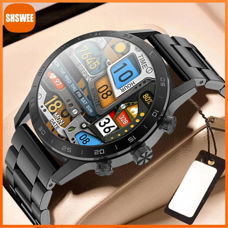 

For Xiaomi Huawei Smart Watch Wireless Charging IP68 Waterproof Sports Fitness Heart Rate Mens Smartwatch Watch Android IOS