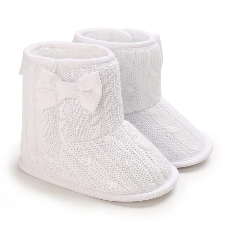 

0-18M Baby Autumn Winter Boots Baby Girl Boys Winter Warm Shoes Solid Fashion Toddler Fuzzy Balls First Walkers Kid Shoes 0-18M