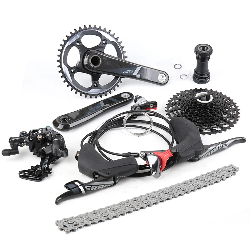 

SRAM FORCE 1 1*11 Speed Road Gravel Bike Hydraulic Disc Brake Groupset Carbon Shifter Lever Rear Derailleur GXP Bicycle Kit