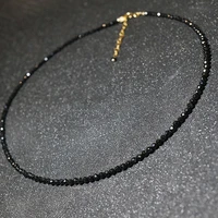 fashion brand simple black beads short necklace female jewelry women choker necklaces bijoux femme ladies party necklace 2021