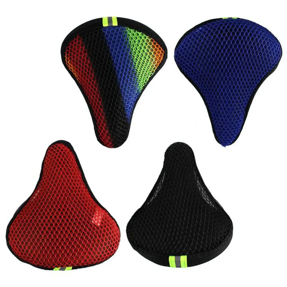 

Bicycle Sunscreen Cushion Cover Riding Saddle Cover 3D Cushion Mesh Breathable Thermal Insulation Comfortable Night Reflection