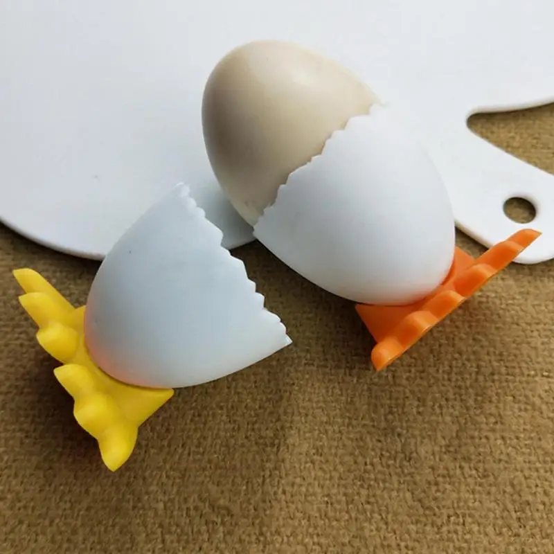 

Cute Egg Cup Holder Egg Opener Separator Boiled Stand Chicken Feet Egg Tray Fun Cutlery Kitchen Tools Gadgets For Home Decor