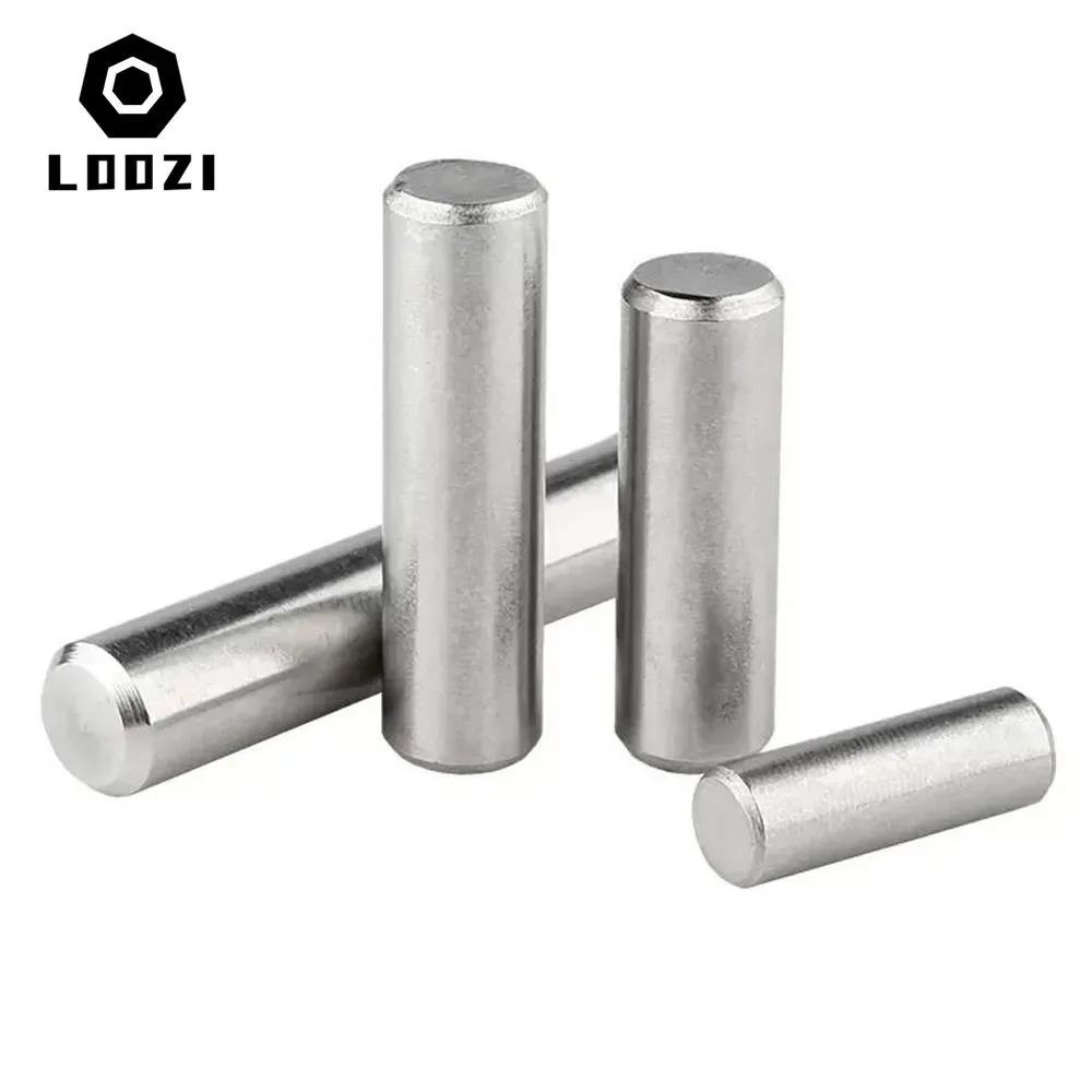 Цилиндрический фиксирующий штифт M1 M1.5 M2 M2.5 M3 M4 M5 M6 304 из нержавеющей стали