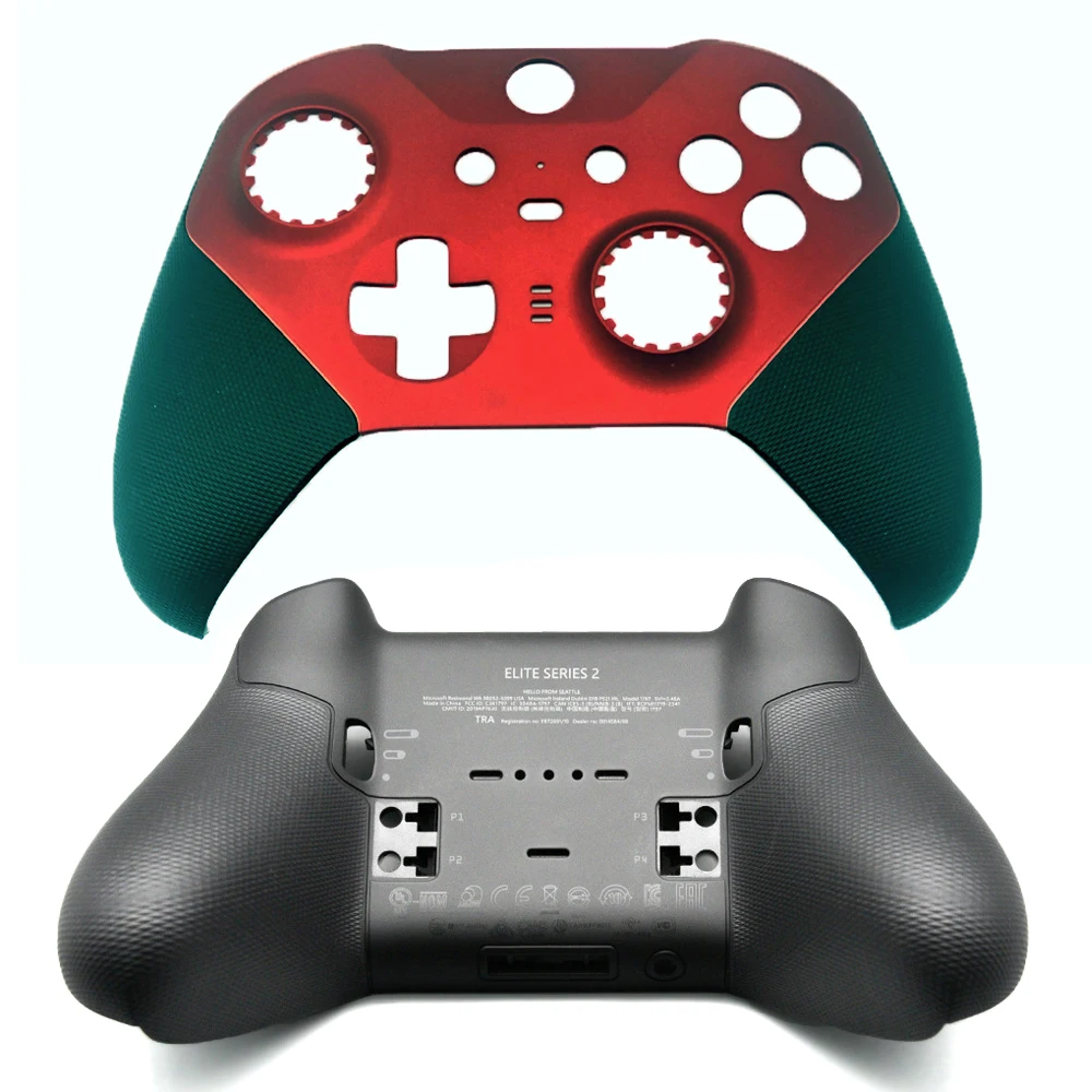 

Replacement Housing Shell for Xbox One Elite Series 2 Controller Red Faceplate Front Back Case Bottom Cover DIY Repair Parts